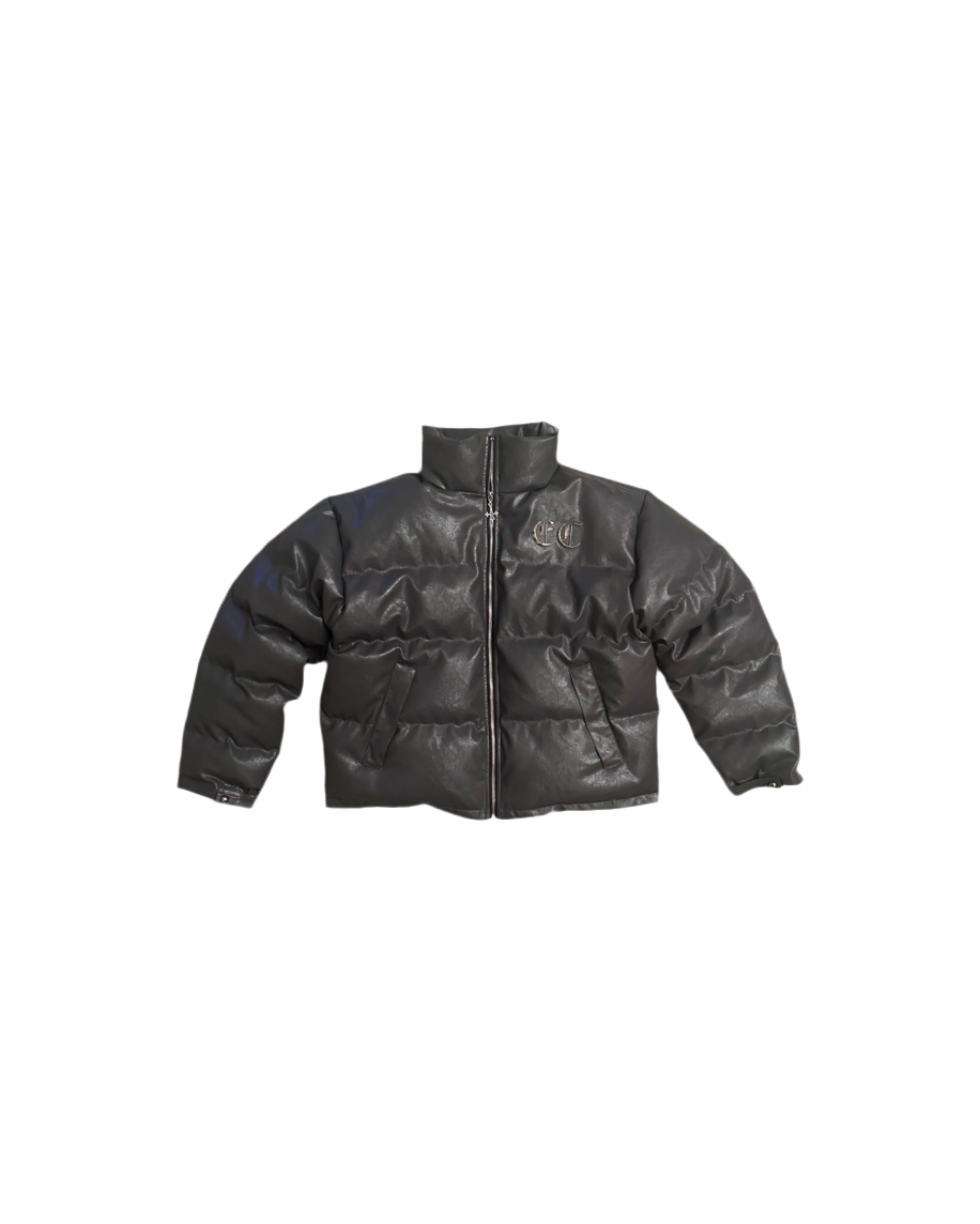 BADBLOOD★韓国大人気 Distressed Leather Down Puffer 2WAY BADBLOOD☆韓国大人気 Distressed Leather Down Puffer 2WAY