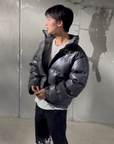 Generation 1 Leather Puffer (Slate)